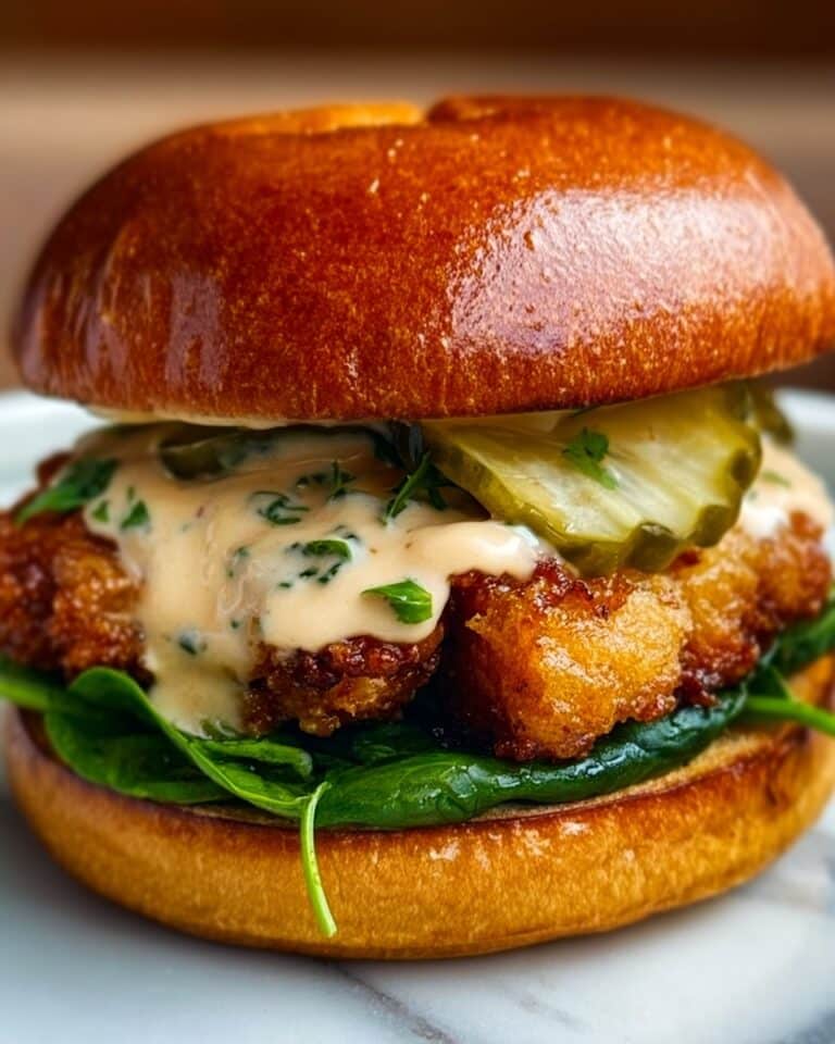 Spicy Chicken Sandwich with Creamy Homemade Sauce Recipe