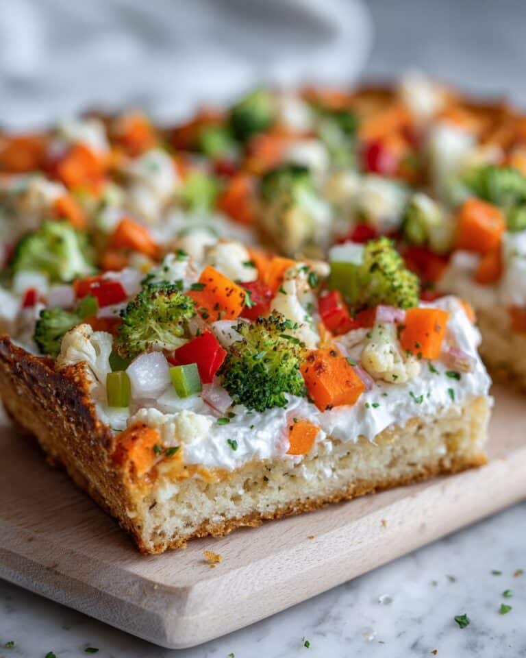 Crescent Roll Veggie Pizza Recipe