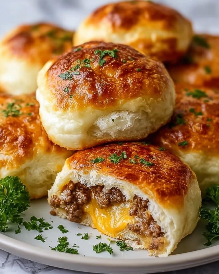 Garlic Parmesan Cheeseburger Bombs Recipe