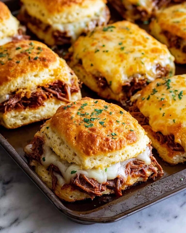 Baked French Dip Biscuits Recipe