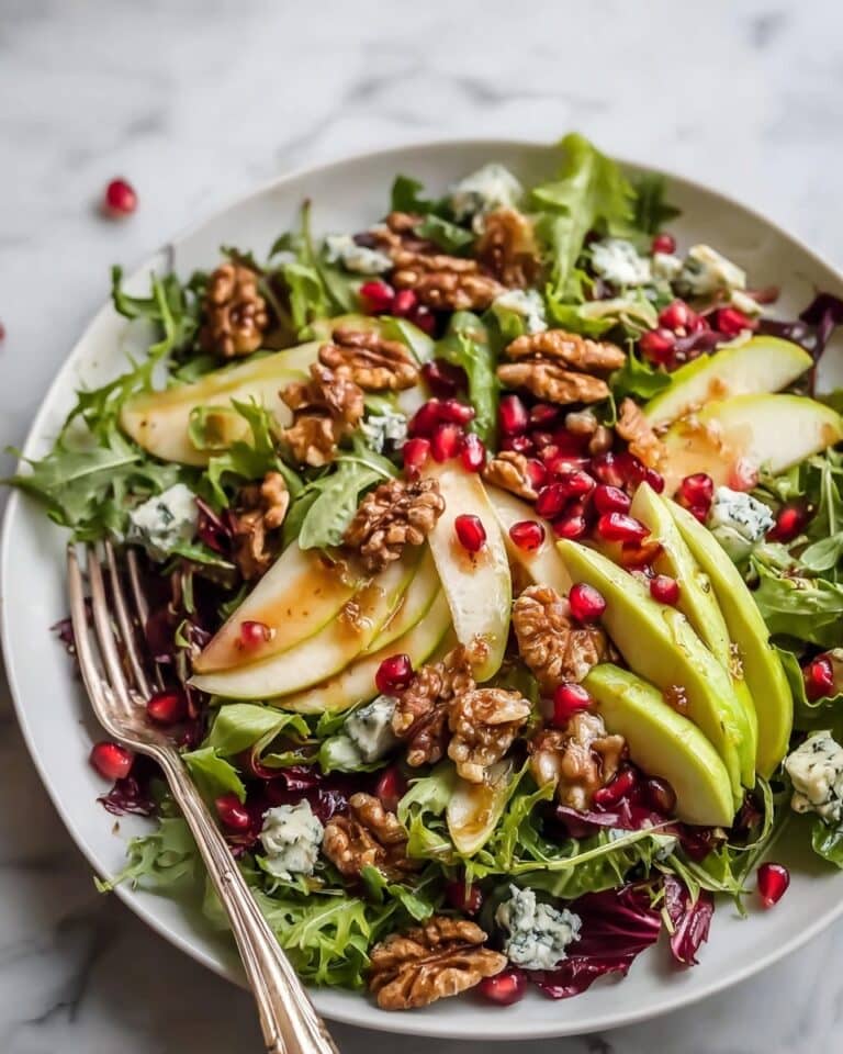 Pomegranate Salad with Honey Mustard Dressing Recipe