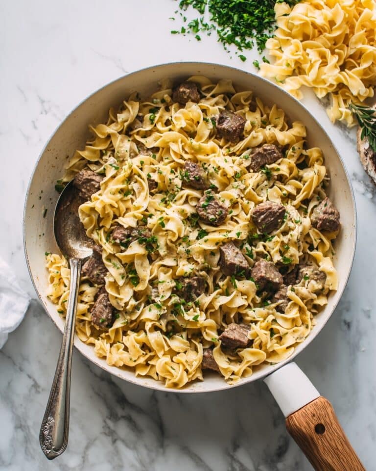Beef Tips and Noodles Recipe