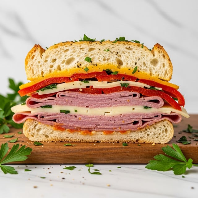 The Classic Italian Muffuletta Sandwich Recipe