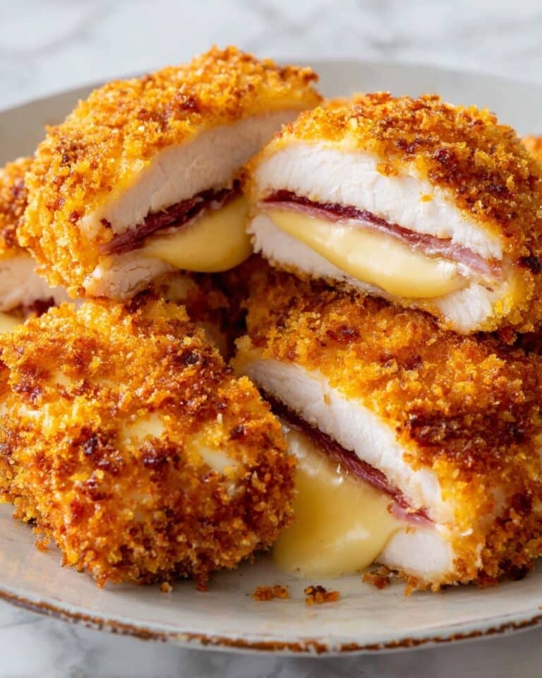 Gordon Ramsay’s Chicken Cordon Bleu with Dijon Parmesan Sauce Recipe
