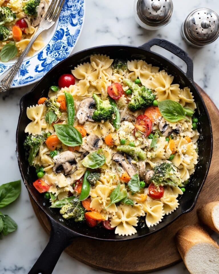 One Skillet Pasta Primavera Recipe