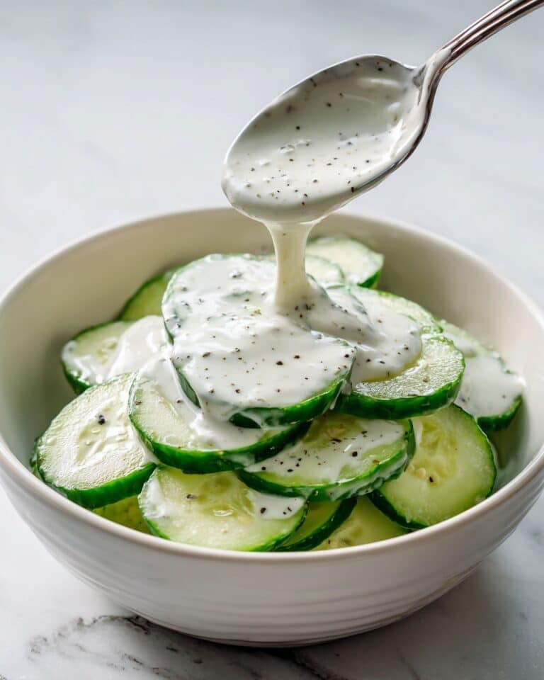 Creamy Cucumber Salad Recipe