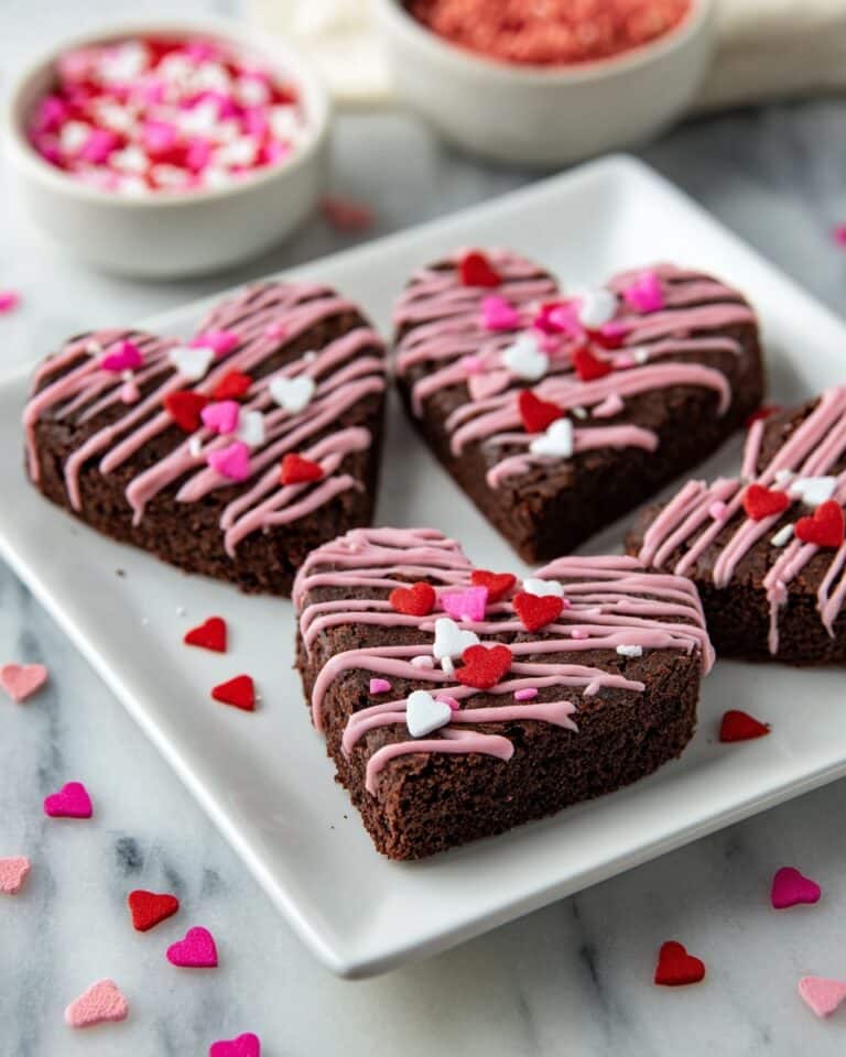 Heart Shaped Brownies Recipe