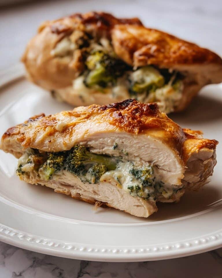 Cream Cheese Broccoli Stuffed Chicken Breasts Recipe