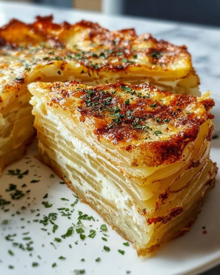 Creamy Cheese and Potato Pie Recipe
