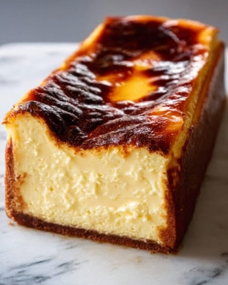 Burnt Basque Cheesecake in a Loaf Pan Recipe