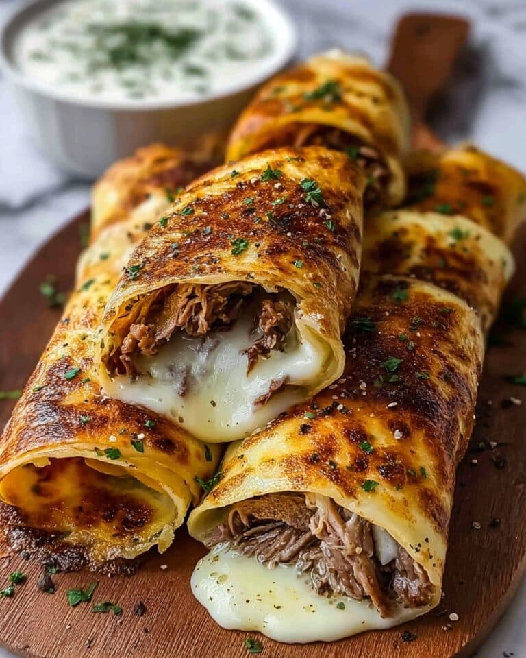 French Dip Tortilla Roll Ups Recipe