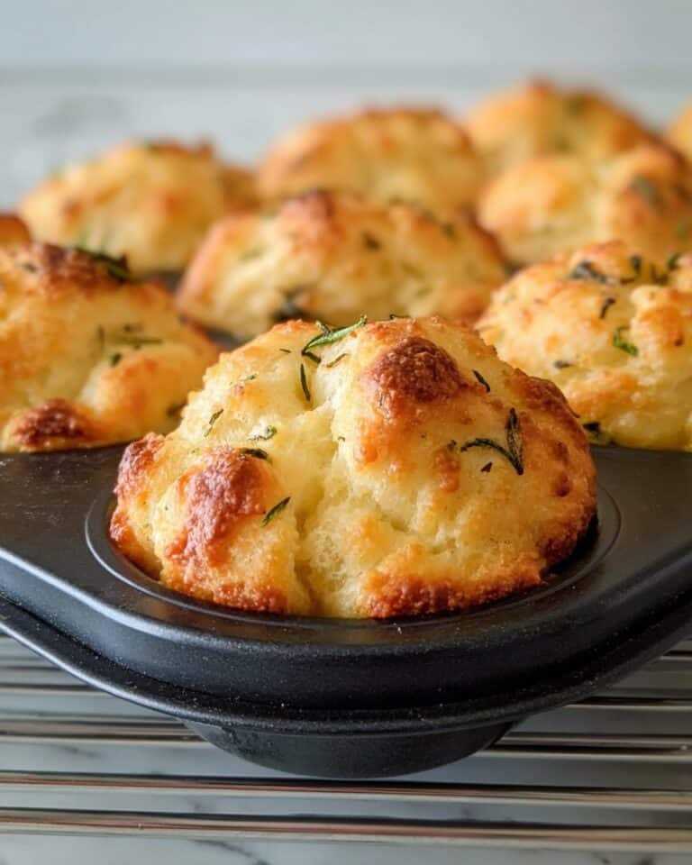 Rosemary Garlic Focaccia Muffins Recipe
