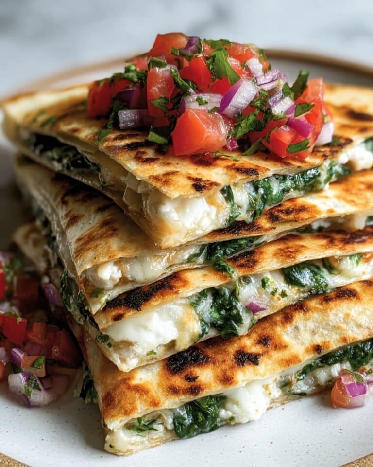 Mediterranean Quesadillas with Spinach Recipe