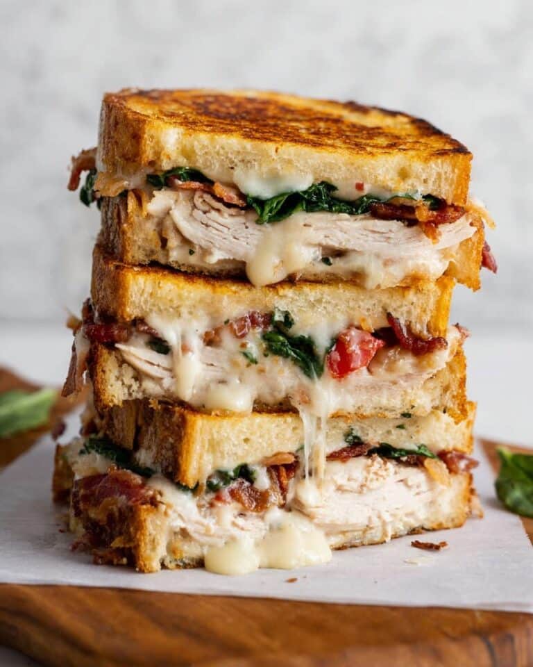 Turkey Melt with Cheddar and Bacon Recipe