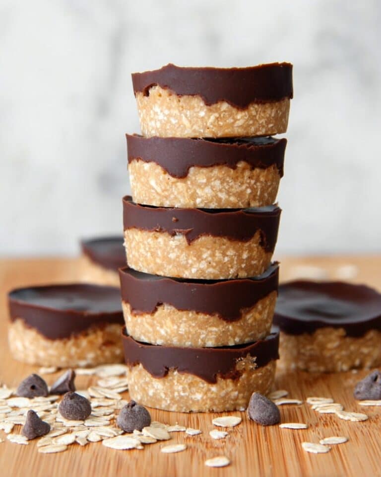 No Bake Peanut Butter Oat Cups Recipe
