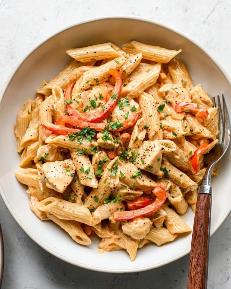 Cashew Cream Cajun Chicken Pasta Recipe