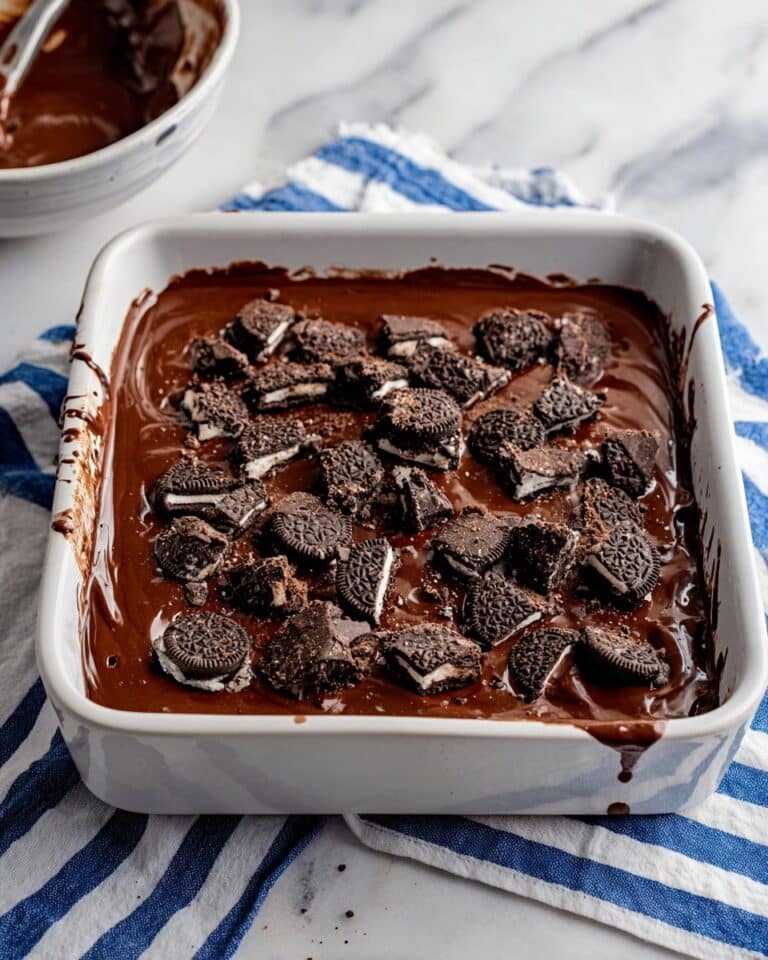 Brownie Cheesecake Bars with Oreo Topping Recipe