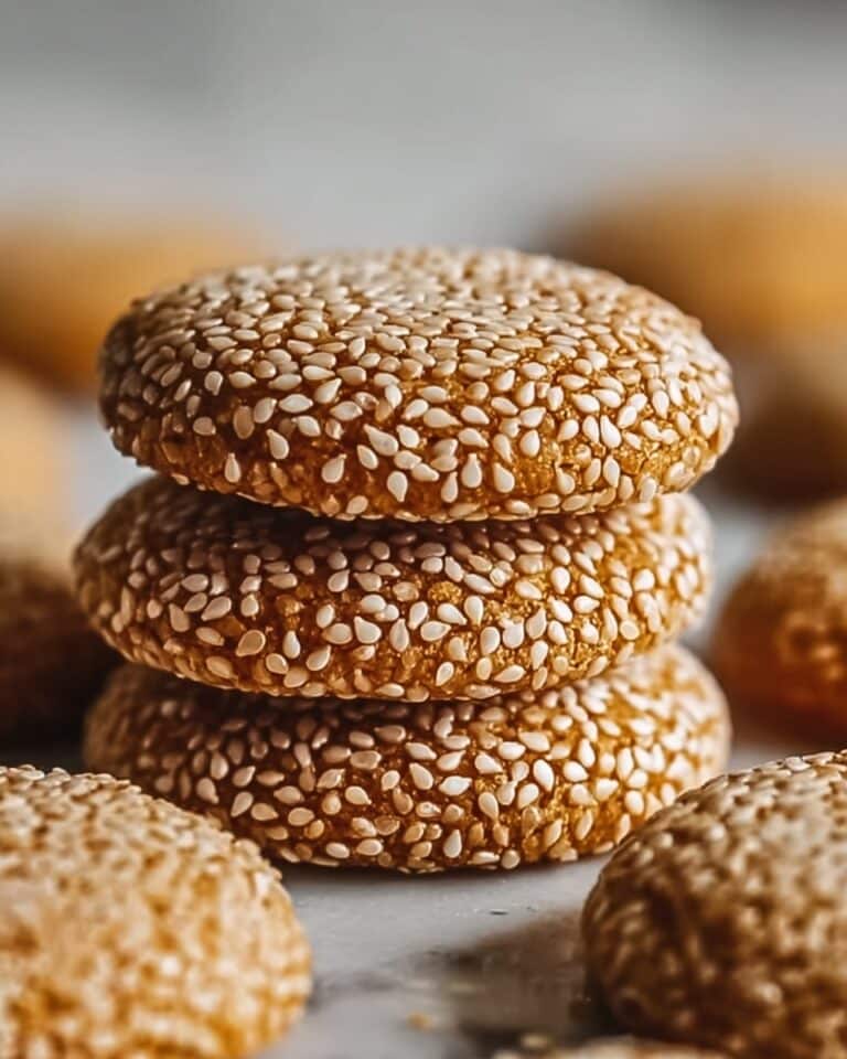 Irresistibly Chewy Sesame Honey Cookies Recipe