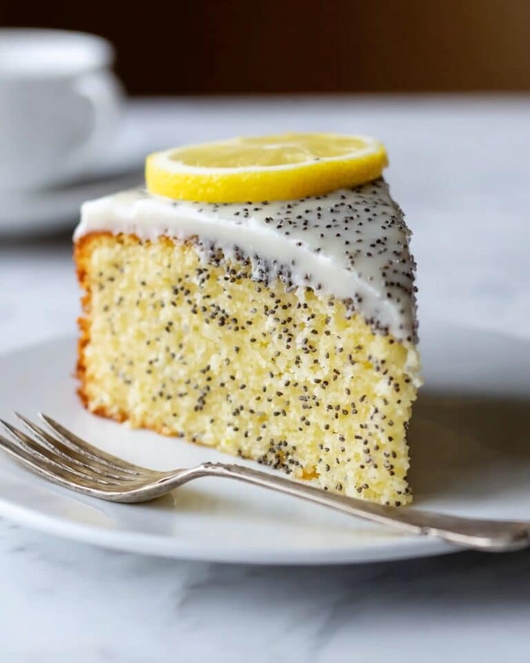 Lemon Poppy Seed Cake with Lemon Glaze Recipe
