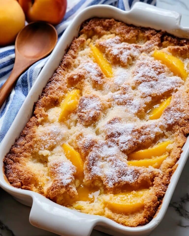 Easy Peach Cobbler with Canned Peaches Recipe
